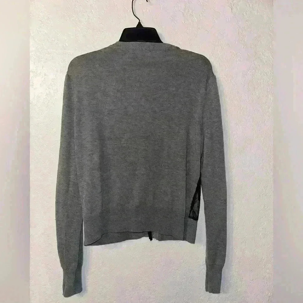 Sharagano Studio Cardigan & Skirt black and gray sz 10 Skirt Large Cardigan - Picture 8 of 12